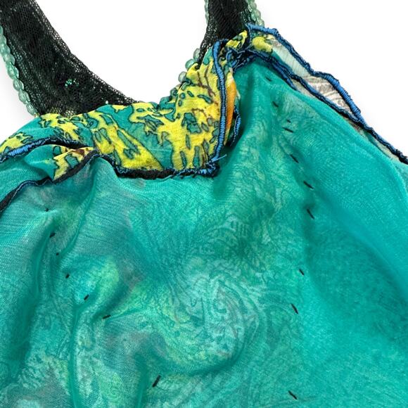 Katharine Story DESIGNER Silk Sequin Embellished Halter Neck Sobe Midi Dress - Picture 9 of 10